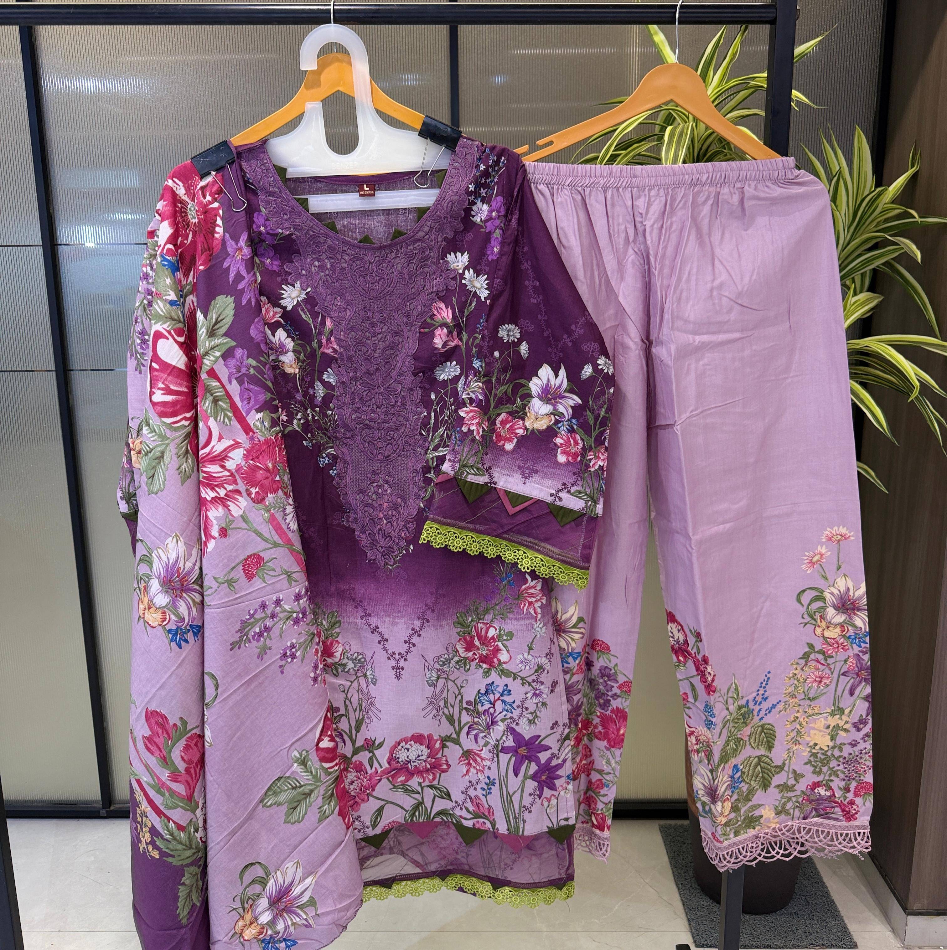 MARIAB MPRINT -6 By DEEPSY SUITS Beautiful Pakistani Suits Wear Pure Cotton Dresses At Wholesale Price